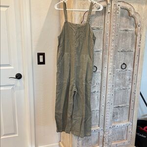 Universal Thread Olive Utility Cotton Jumpsuit